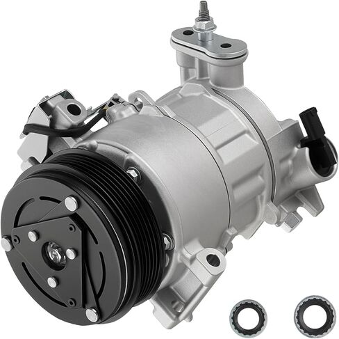 TadaMark A/C Air Conditioner Compressor with Clutch fit for Fiat 500X 2016-2018 2.4L; fit for Jeep Renegade 2015-2021 2.4L; Note: Not for Turbocharged, for SOHC only in Kuwait