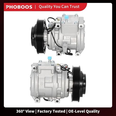 ضاغط مكيف الهواء PHOBOOS مع قابض متوافق مع تويوتا كورولا 1998-2002، L4 1.8L، تبريد سريع، ضوضاء منخفضة، سهل التركيب، المرجع. 88320-02050 in Kuwait