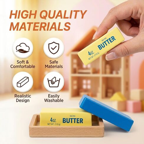 Butter Squishy Toy, Slow Rising Dumpling Squishy Butter Squeeze Toy Sensory Stress Relief, Gifts for Boys Girls Stretchy Fidget Toys for Anxiety Relief Party Favors 1Pcs in Saudi Arabia