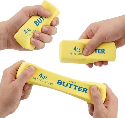Butter Squishy Toy, Slow Rising Dumpling Squishy Butter Squeeze Toy Sensory Stress Relief, Gifts for Boys Girls Stretchy Fidget Toys for Anxiety Relief Party Favors 1Pcs in Saudi Arabia