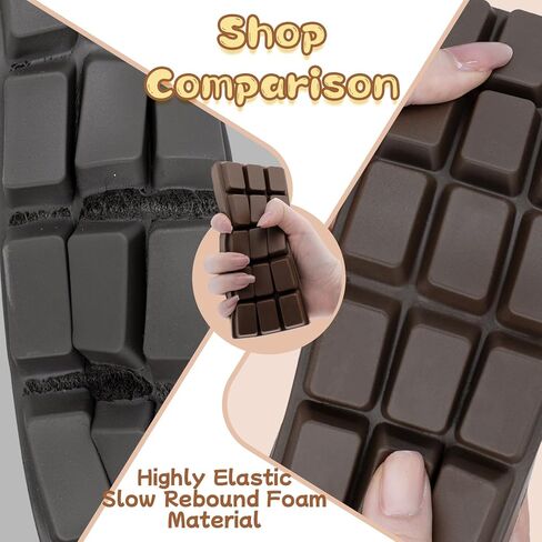 Squishy Chocolate Squeeze Toys for Kids Adults, Slow Rising Black Chocolate Stress Balls for Boys Girls, Ultra Soft Handmade Food Sensory Fidget Toys Anxiety Relief for ADHD/ADD/Autism, Ideal Gifts in Saudi Arabia