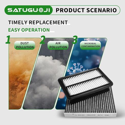 Cabin & Engine Air Filter Kit Fits for CRV CR-V Hybrid 2.0L 2023-2025, Accord Hybrid 2.0L 2023-2025, Replaces 17220-6MA-J01 80292-TF0-G01 in Saudi Arabia