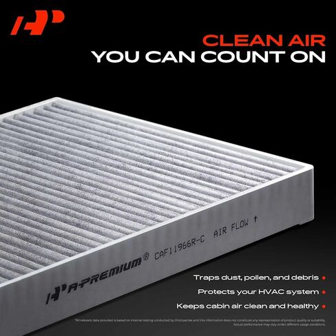 A-Premium 4-PC Cabin Air Filter with Activated Carbon Compatible with BMW X5, 530e, 530i, 540i, 540d xDrive, 740i, 745e, 750i, 760i, X6, X7, 840i, 840i Gran Coupe, Alpina B7, M5, M550i xDrive, M8 in Kuwait