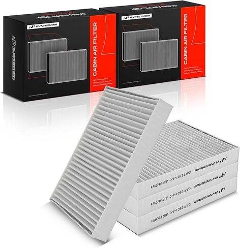 A-Premium 4-PC Cabin Air Filter with Activated Carbon Compatible with BMW X5, 530e, 530i, 540i, 540d xDrive, 740i, 745e, 750i, 760i, X6, X7, 840i, 840i Gran Coupe, Alpina B7, M5, M550i xDrive, M8 in Kuwait