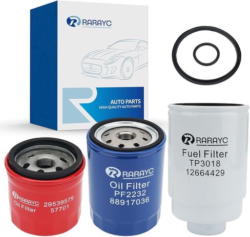 Diesel 6.6L Duramax Filter Kit Compatible with Chevy Silverado/GMC Sierra 2500 3500 HD 2001-2016 Replace# Fuel Filter TP3018, Oil Filter PF2232, Transmission Filters 29539579 in Kuwait