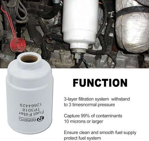 Diesel 6.6L Duramax Filter Kit Compatible with Chevy Silverado/GMC Sierra 2500 3500 HD 2001-2016 Replace# Fuel Filter TP3018, Oil Filter PF2232, Transmission Filters 29539579 in Kuwait