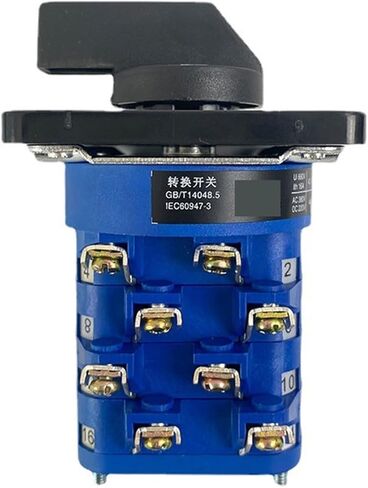 Rotary Cam Switch 16A 690V 3 Position 1-8 Poles Control Dual Power Changeover Interruptor Silver LW39A-16 Series(6P) in Saudi Arabia