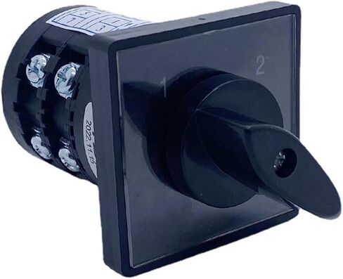 Two Position HZ5B-20/2 Changeover Rotary Cam Switch 20A 2 Poles 8 Terminals Silver Contact Control Circuit in Saudi Arabia