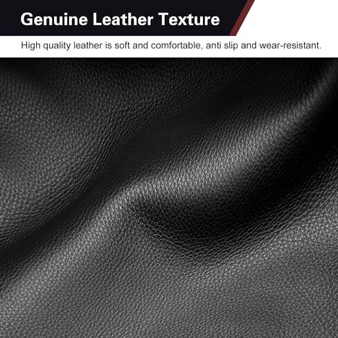Leather Car Gear Shift Cover, Anti-Slip Breathable Gear Stick Shift Knob Cover, Durable Gear Shifter Stick Protector, Universal for Car, SUV, Truck (Black) in Kuwait