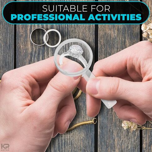 20 Pcs Mini Magnifying Glass Bulk Size 2.36" x 1.18" – 3X Plastic Small Magnifying Glass – Lightweight, Durable, Impact-Resistant | Usable for Clear Vision, Easy Use, Portable Ideal for Everyday Carry in Saudi Arabia
