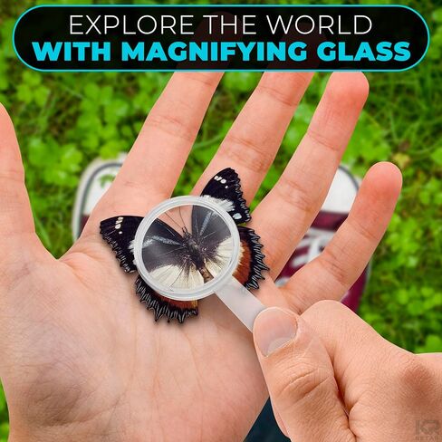 20 Pcs Mini Magnifying Glass Bulk Size 2.36" x 1.18" – 3X Plastic Small Magnifying Glass – Lightweight, Durable, Impact-Resistant | Usable for Clear Vision, Easy Use, Portable Ideal for Everyday Carry in Saudi Arabia