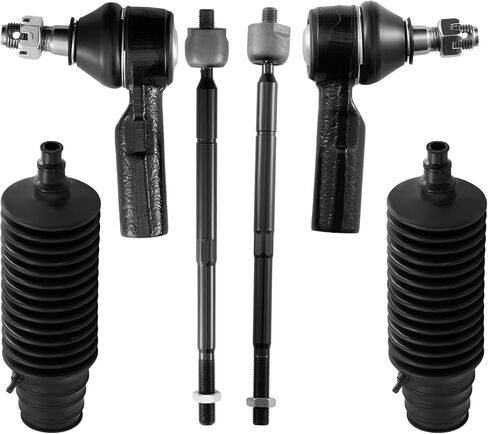 BDFHYK 6pcs Front Inner & Outer Tie Rod Ends Kit w/Tie Rod Boot Compatible with Toyota 1995-2004 Avalon Camry Sienna Solara,Compatible with Lexus 1992-2001 ES300 Replacement for ES3306 EV301 in Saudi Arabia