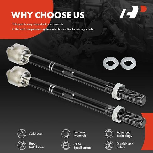 A-Premium 2 × أطراف قضيب ربط داخلي أمامي، متوافق مع فولفو S60 2012-2018، S60 Cross Country 2016-2018، XC70 2010-2016، S80 2007-2016، V60 Cross Country 2015-2018، V70 2009-2010 in Kuwait