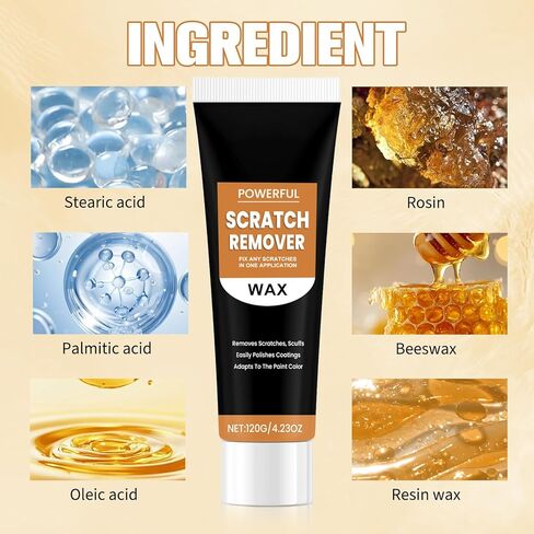 2026 New Scratch Remover for Vehicles - Car Scratch Repair Paste Car Scratch Remover Kit, Car Scratch Remover Kit with Wipe Sponge for Car Vehicles Deep Scratches in Saudi Arabia