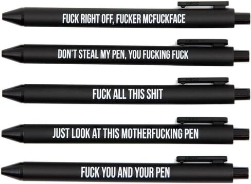 Funny Crime Ballpoint Pen Set, with Hilarious Lawyer & Criminal Sayings, Perfect Office Gag Gifts for Attorneys, Law Students & True Crime Fans, Gag Gifts (Criminal pens) in Saudi Arabia