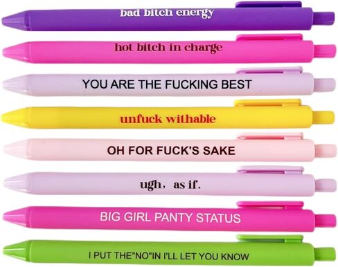 Funny Crime Ballpoint Pen Set, with Hilarious Lawyer & Criminal Sayings, Perfect Office Gag Gifts for Attorneys, Law Students & True Crime Fans, Gag Gifts (Criminal pens) in Saudi Arabia