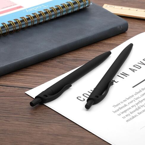 200pack Retractable Black Click Pens Bulk Medium Point Ballpoint Pens, 1.0mm Smooth Black Ink Pen Bulk for Journaling School Office Supplies in Saudi Arabia