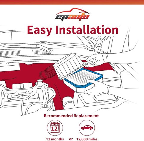 فلتر هواء لوحة EPAuto GP996 (CA10996)، بديل لكزس IS300 (2016-2025)، IS350 (2014-2026)، GS200t (2016-2017)، GS300 (2018-2019)، GS350 (2013-2020) in Kuwait