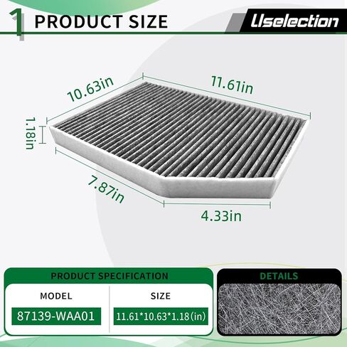Cabin Air Filter for BMW X3 (2018-2024), X4 330i Z4 (2019-2025),i4 230i (2022-2025),M340i M440i 430i M3 M4 (2021-2025), 330e(2021-2024), IX3 (2021-2022), GR Supra, Replaces for 64119382885 CAF15031C in Saudi Arabia