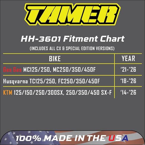 Tamer MX HH-3601 Double Button Motocross Holeshot Device – Fits GasGas, Husqvarna, and KTM - Orange Launch Control System with WDS 2.0 Ring – Dirt Bike Start Device – Made in USA in Saudi Arabia