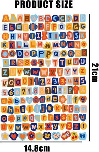 2000+ pcs Magazine Letter Stickers Vintage Scrapbook Letters Stickers, Small Ransom Alphabet Sticker for Junk Journal Scrapbooking Supplies Journaling Laptop Water Bottle DIY Crafts Gift in Saudi Arabia