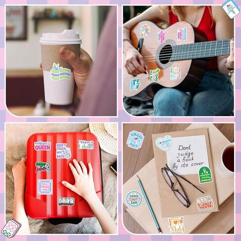 20 Pcs Funny Mahjong Stickers Mahjong Decals Gifts Vinyl Self Adhesive Waterproof Stickers for Water Bottle Scrapbook Laptop Luggage Phone Mah Jong Party Supplies in Kuwait