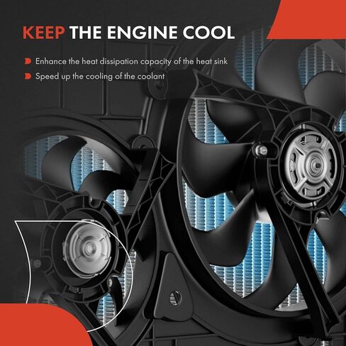 A-Premium Engine Radiator Cooling Fan Assembly Compatible with Select Mazda Models - CX-5 CX5 2017-2025, 2.5L in Kuwait