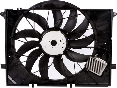 Electric Cooling Fan Assembly Fit for W220 C215 R230 CL600 S350 S430 S500 S600 SL600 CL55 CL65 S55 S65 SL63 SL55 SL65 AMG 2001-2012 Replace# 2205000293 2205000193 in Kuwait