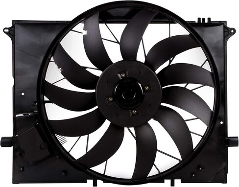 Electric Cooling Fan Assembly Fit for W220 C215 R230 CL600 S350 S430 S500 S600 SL600 CL55 CL65 S55 S65 SL63 SL55 SL65 AMG 2001-2012 Replace# 2205000293 2205000193 in Kuwait