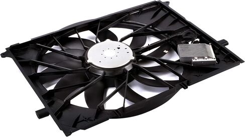 Electric Cooling Fan Assembly Fit for W220 C215 R230 CL600 S350 S430 S500 S600 SL600 CL55 CL65 S55 S65 SL63 SL55 SL65 AMG 2001-2012 Replace# 2205000293 2205000193 in Kuwait