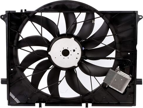 Electric Cooling Fan Assembly Fit for W220 C215 R230 CL600 S350 S430 S500 S600 SL600 CL55 CL65 S55 S65 SL63 SL55 SL65 AMG 2001-2012 Replace# 2205000293 2205000193 in Kuwait