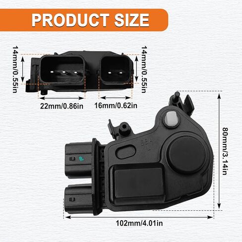 72155-S5P-A11 Front Left Driver Side Door Lock Actuator Motor Compatible with Honda Civic 2001-2005, Accord 2003-2007, Pilot 2003-2008, Odyssey 2005-2010, CR-V 2002-2006, RSX 2002-2006 (1 pcs) in Kuwait