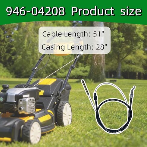 946-04208 52" Clutch Cable for MTD Troy-Bilt Tuffy Bronco Super Bronco Lawn Mower & Tiller, Replaces 746-04208 1918745 GW-1918745 in Saudi Arabia