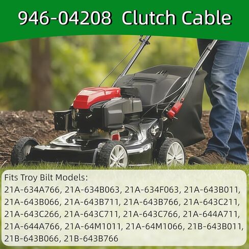 946-04208 52" Clutch Cable for MTD Troy-Bilt Tuffy Bronco Super Bronco Lawn Mower & Tiller, Replaces 746-04208 1918745 GW-1918745 in Saudi Arabia