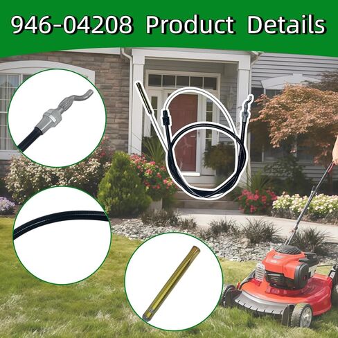 946-04208 52" Clutch Cable for MTD Troy-Bilt Tuffy Bronco Super Bronco Lawn Mower & Tiller, Replaces 746-04208 1918745 GW-1918745 in Saudi Arabia