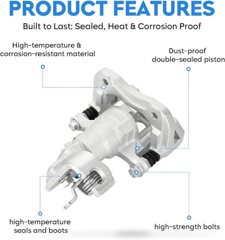 Rear Disc Brake Calipers for Honda Accord 1998 1999 2000 2001 2002 2003 2004 2005 2006 2007, Acura TSX 2004-2008, Rear Brake Caliper Driver and Passenger Side with Bracket, 19B2068 19B2069, 2PC in Saudi Arabia