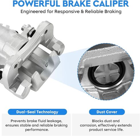 Rear Disc Brake Calipers for Honda Accord 1998 1999 2000 2001 2002 2003 2004 2005 2006 2007, Acura TSX 2004-2008, Rear Brake Caliper Driver and Passenger Side with Bracket, 19B2068 19B2069, 2PC in Saudi Arabia