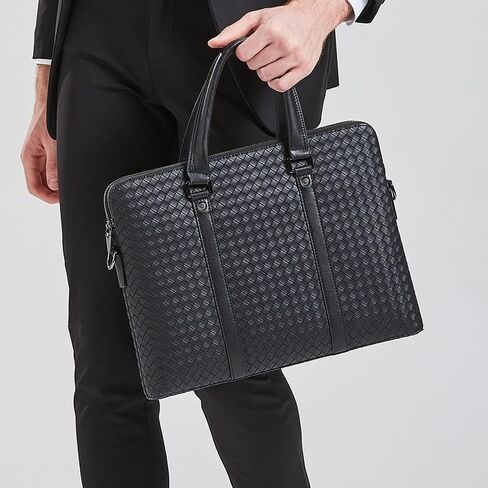 laptop bag Laptop Bag Business Briefcase Gifts For Men Women Messenger Shoulder Bag With Strap 2-layered in Kuwait