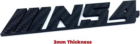 N54 Carbon Fiber Trunk Lid Emblem Logo Badge Compatible with BMW E92 E90 E93 335i 135i 535i 3 Series (Dry Matte Carbon Fiber), 646 in Saudi Arabia