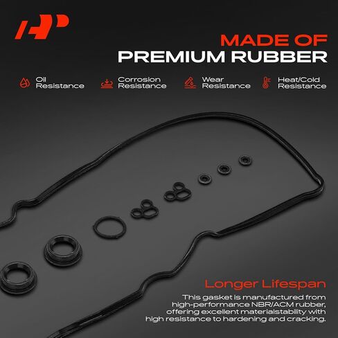 A-Premium 2.5L 2.7L Engine Valve Cover Gasket Set Compatible with Toyota, Lexus, Scion - 2009-2020 - Camry, Highlander, RAV4, Sienna, Venza, Avalon, ES300h in Kuwait
