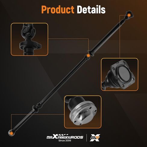 مجموعة عمود الدفع الخلفي maxpeedingrods 91.339 بوصة من أجل Ford Flex 2009-2018 & Lincoln MKT 2010-2018، استبدال ناقل الحركة الأوتوماتيكي AWD # 8A8Z4R602A، 936-848 in Kuwait
