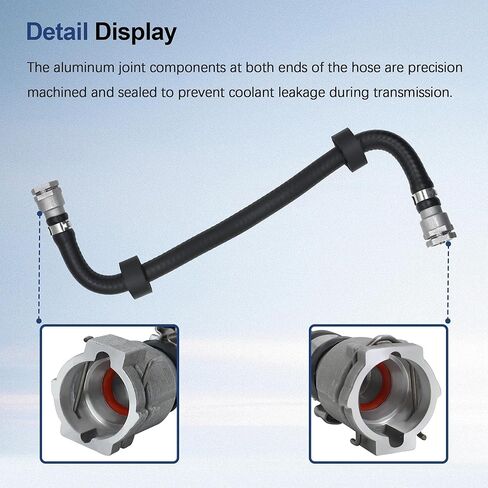 Return Pipe Aluminum Joint Assembly Compatible with 2017-2020 for BMW 5 Series 525i 530i # 17128602599 MX01470063 824533901 824590101 BBE910155 B4228520 B4228547 BF0426660705 in Kuwait