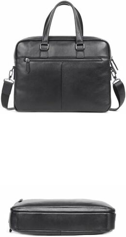 laptop bag Leather Briefcase for Men Laptop Crossbody Shoulder Messenger Bag Attache Case for Business Travel Work Lawyer in Kuwait
