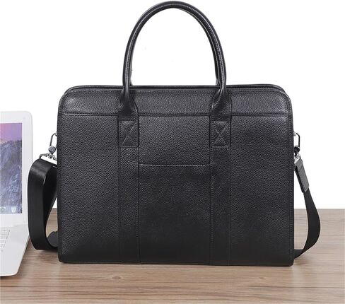 laptop bag Leather Laptop Briefcase For Men Waterproof Travel Messenger Duffle Bags Handbags Messenger Shoulder Bags in Kuwait