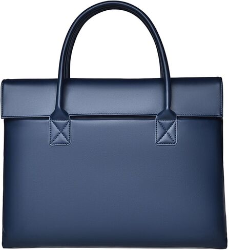 laptop bag Leather Briefcase for Men Women Fits14 Inch Laptop Professional Business Lawyer Office Work Brief Attche Case in Kuwait