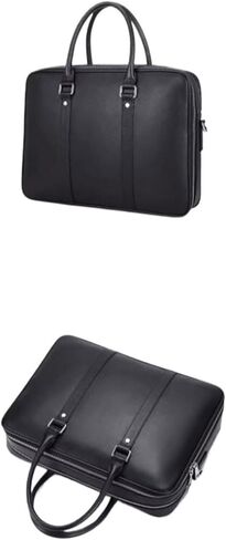 laptop bag Business Bag Leather Briefcase Shoulder Laptop Business Bag For Men Laptop Bags 14-inch in Kuwait