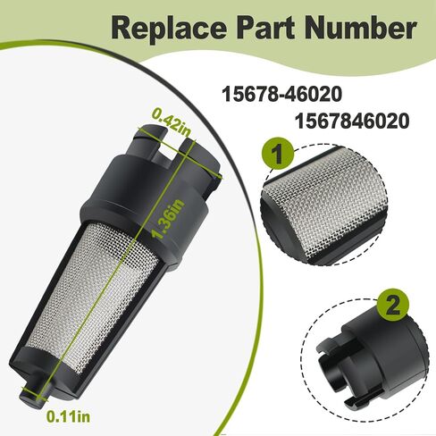 YANGLEQI 2Pcs Oil Control Valve Filters Compatible with Toyota 4Runner 2004-2024 Highlander 2008-2022 Tundra 2007-2021 Lexus ES300h 2013-2016 LS600h 2008-2012 ES350 2007-2016 Replace# 15678-46020 in Kuwait