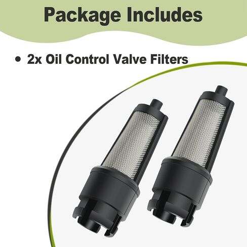 YANGLEQI 2Pcs Oil Control Valve Filters Compatible with Toyota 4Runner 2004-2024 Highlander 2008-2022 Tundra 2007-2021 Lexus ES300h 2013-2016 LS600h 2008-2012 ES350 2007-2016 Replace# 15678-46020 in Kuwait