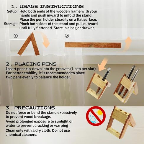 YUNCHUN Wood Pen Holder, Wooden Desk Accessories for Office, Business Desk Organizers, Executive Pens Display Stand for Decoration, Pencil Holder Desktop Pen Holder in Saudi Arabia