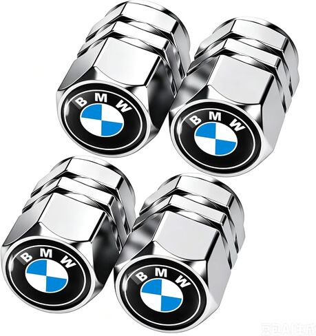 Tire Valve Stem Cap Cover for Mercedes-Benz Belt O-Ring Seal Corrosion Resistant.Tire Valve Stem Air Cap 4 Pack Silver in Saudi Arabia